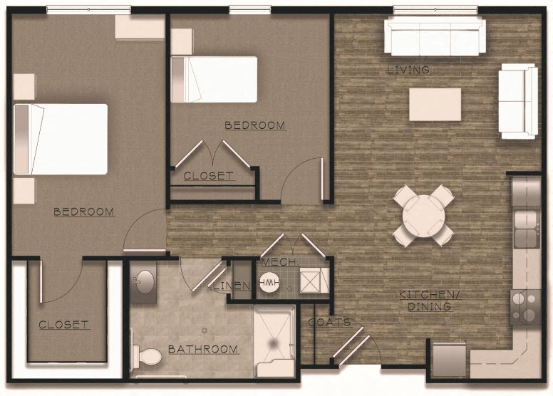 2 Bedroom